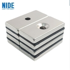 Phụ tùng động cơ điện tùy chỉnh NdFeB Neodymium Magnet Square Strong With Hole