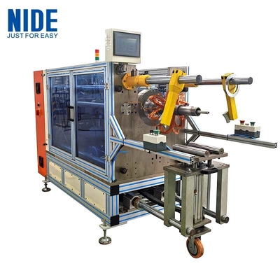 Máy chèn cuộn dây Stator ngang với chế độ cho ăn nêm