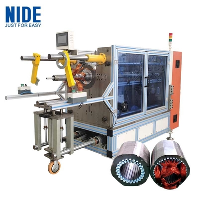 Máy chèn cuộn dây Stator ngang với chế độ cho ăn nêm