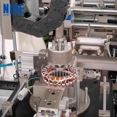Đường dây lắp ráp stator và rotor động cơ cảm ứng máy giặt tự động