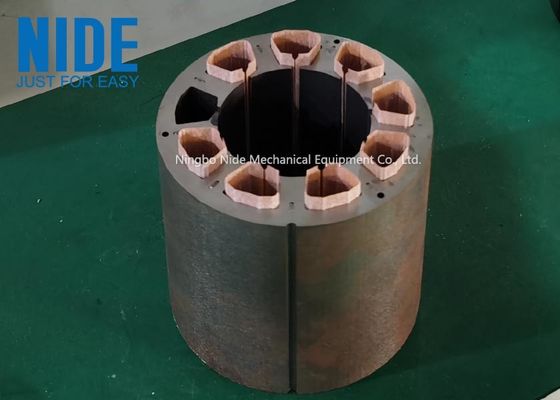 Máy chèn khe giấy Stator động cơ điện nằm ngang