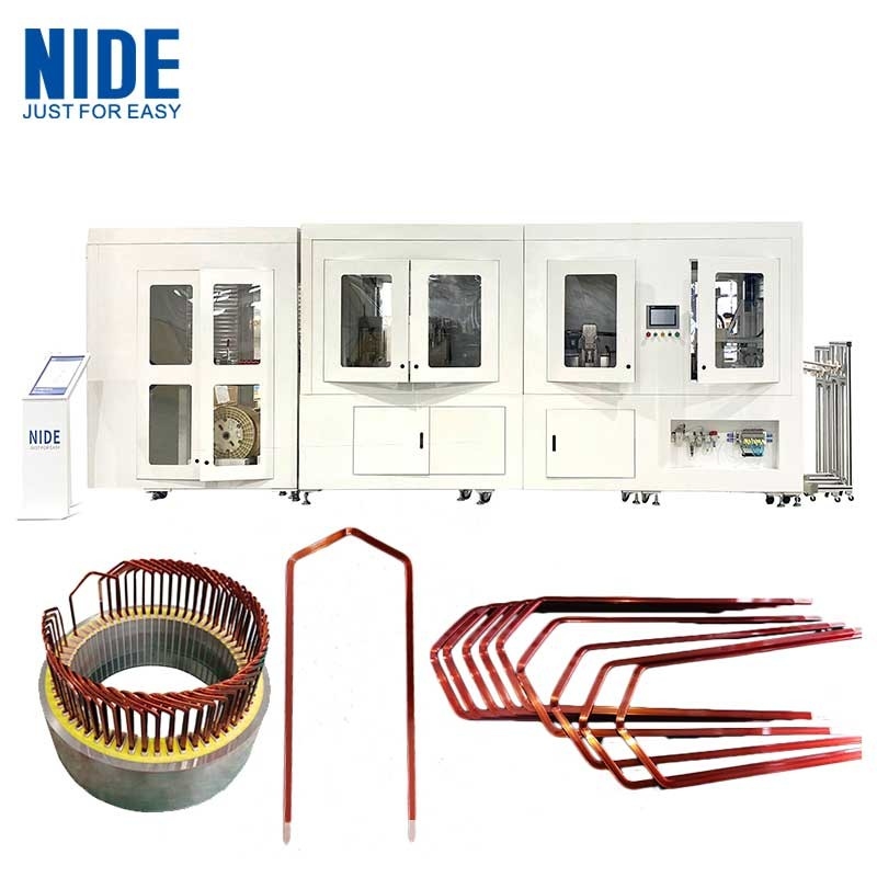 Máy hình thành bộ đệm tự động Hairpin Stator Hairpin Motor Technology Solution for Automobile Drive Motor